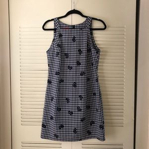 ESPRIT 90s/00s Checkered Floral Dress